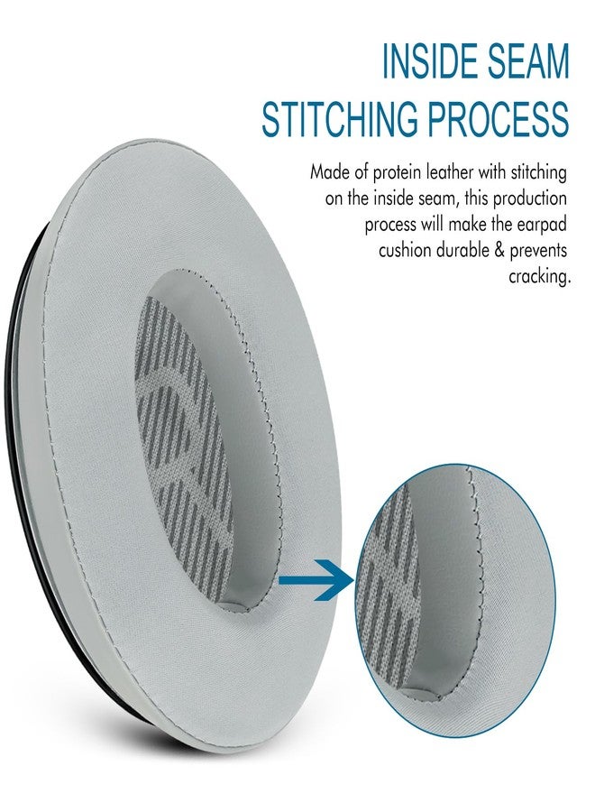 GEVO Cooling Gel Ear Pads Cushions Replacement, Ear Pads for Bose QuietComfort 35 (QC35) and Quiet Comfort 35 II (QC35 II) Over-Ear Headphones & More, Memory Foam & Cooler for Longer (Silver) - Image 5